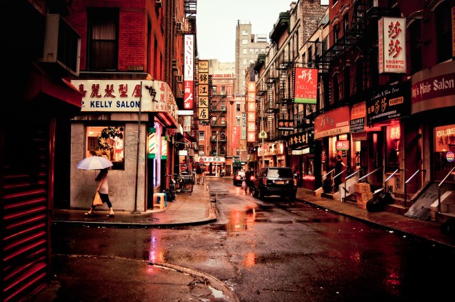 New York City - Pell Street - Chinatown - Rainy Evening