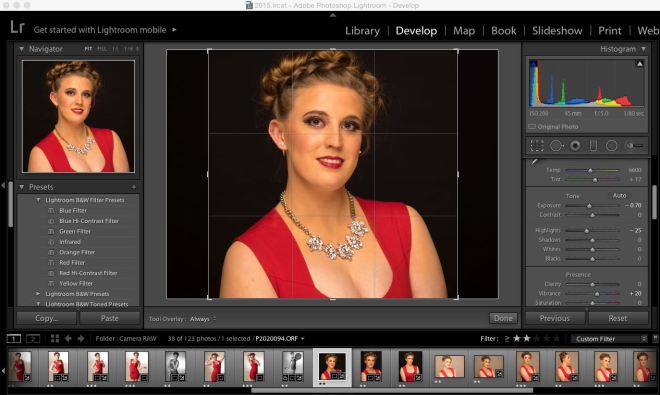 Exposure Correction and Cropping