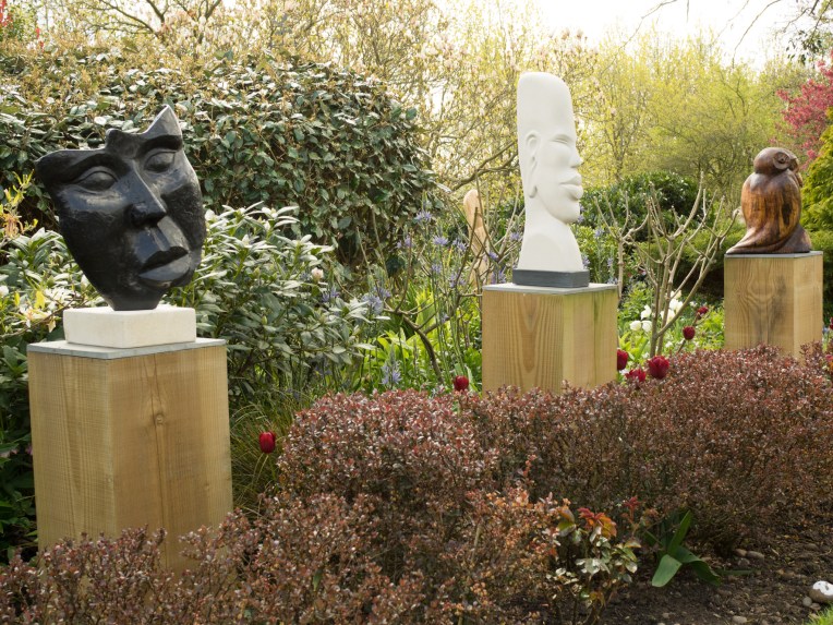 Black Face Mask by James Connolly, Meditate by Nicola Axe, Two Little Birds by Natasha Houseago