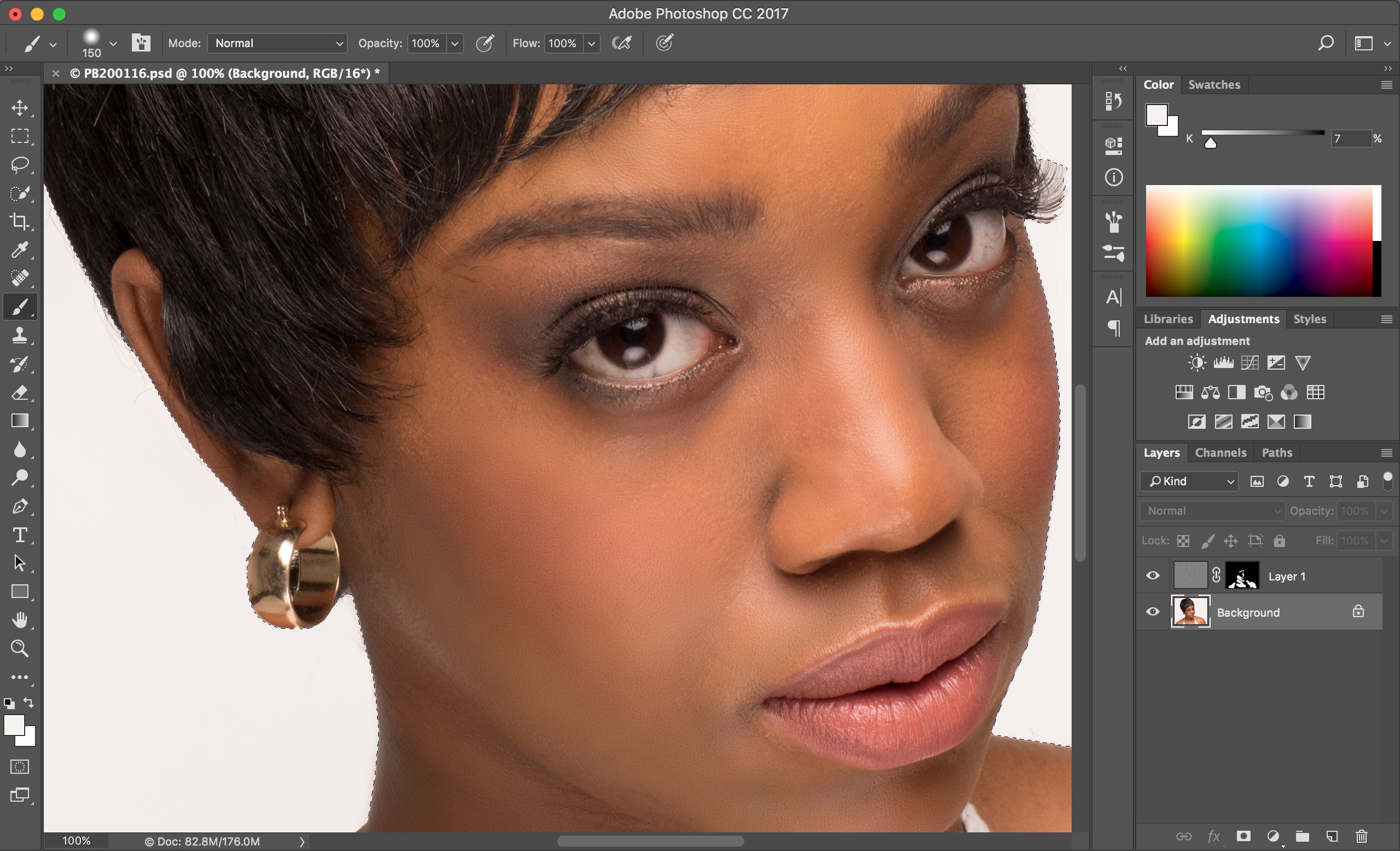 Step 4 - Tidy Up Hair