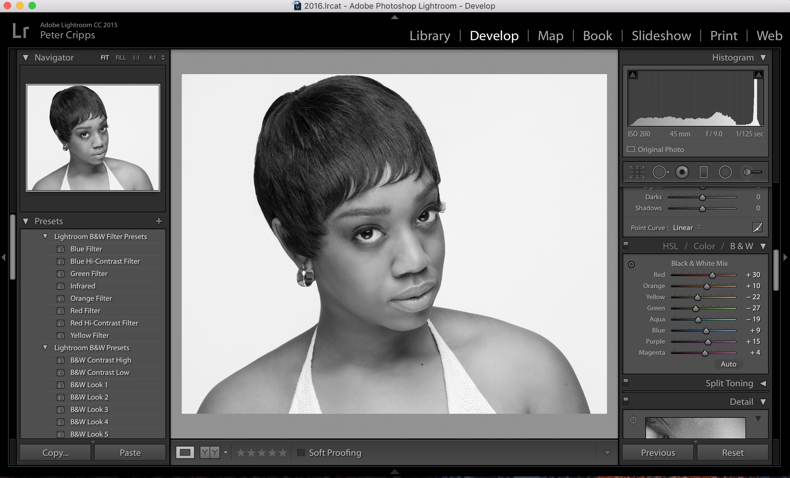 Step 6 - Convert to Black and White