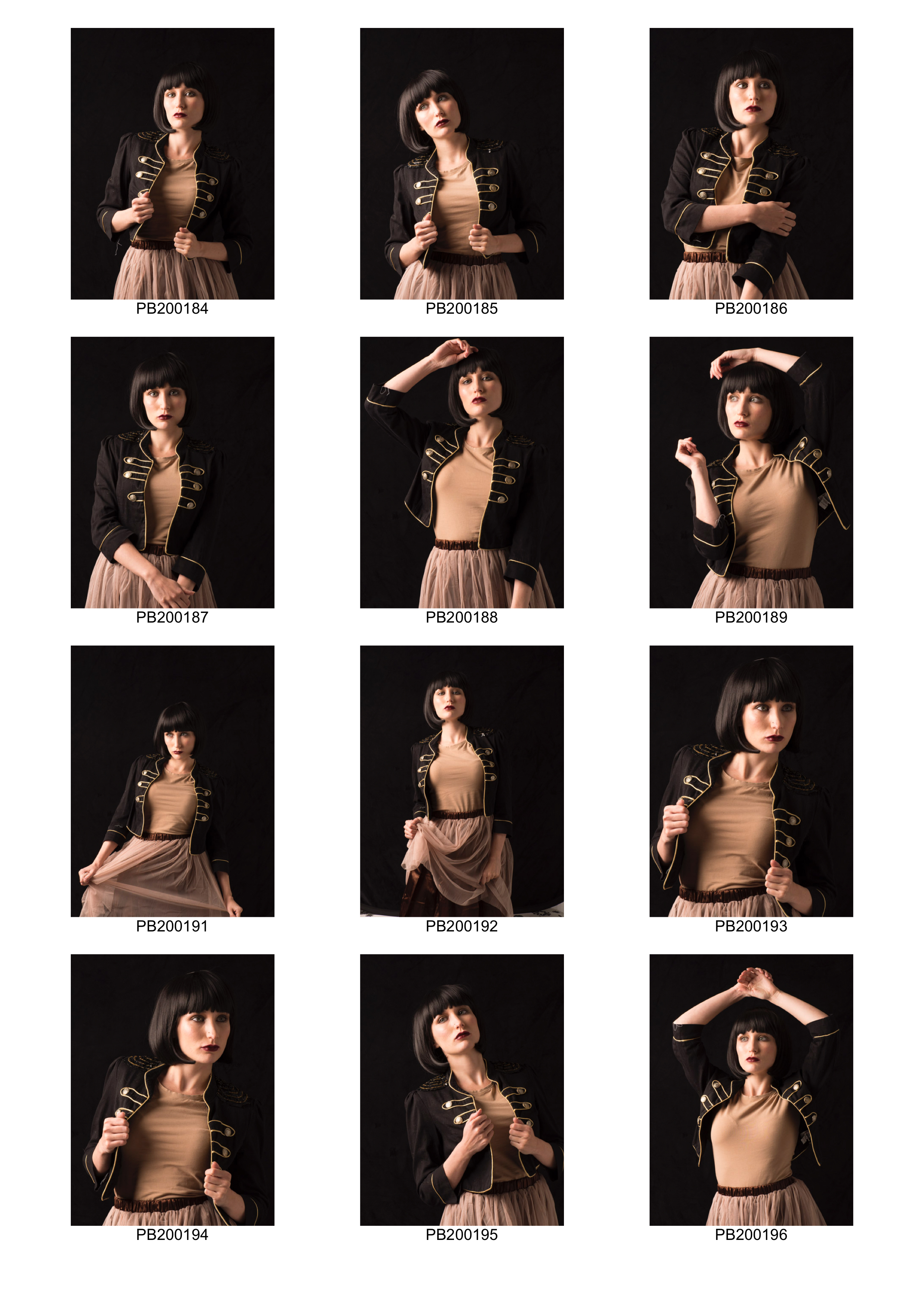 Rebecca Louise Contact Sheet