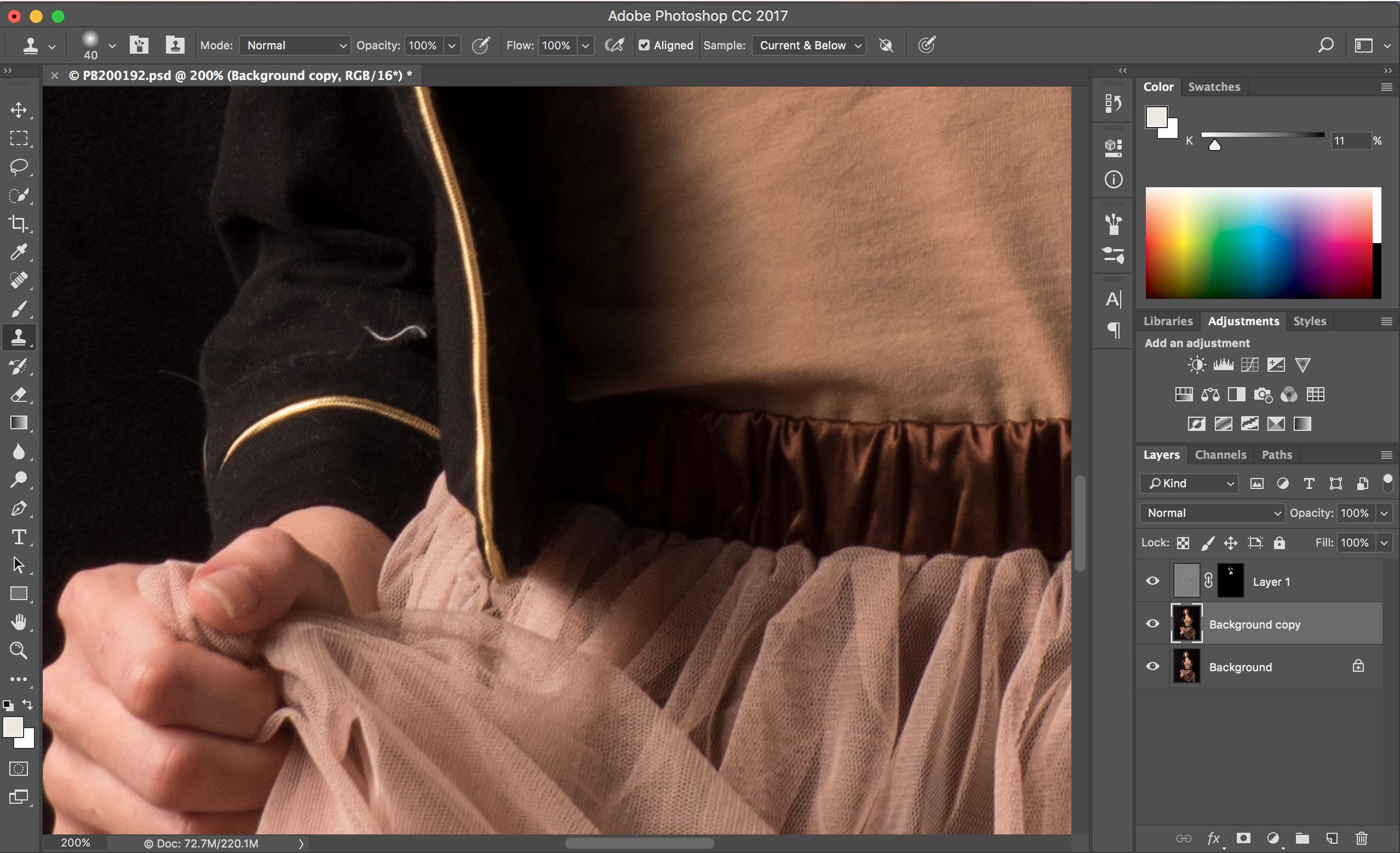 Step 3 - Remove Specks from Clothing