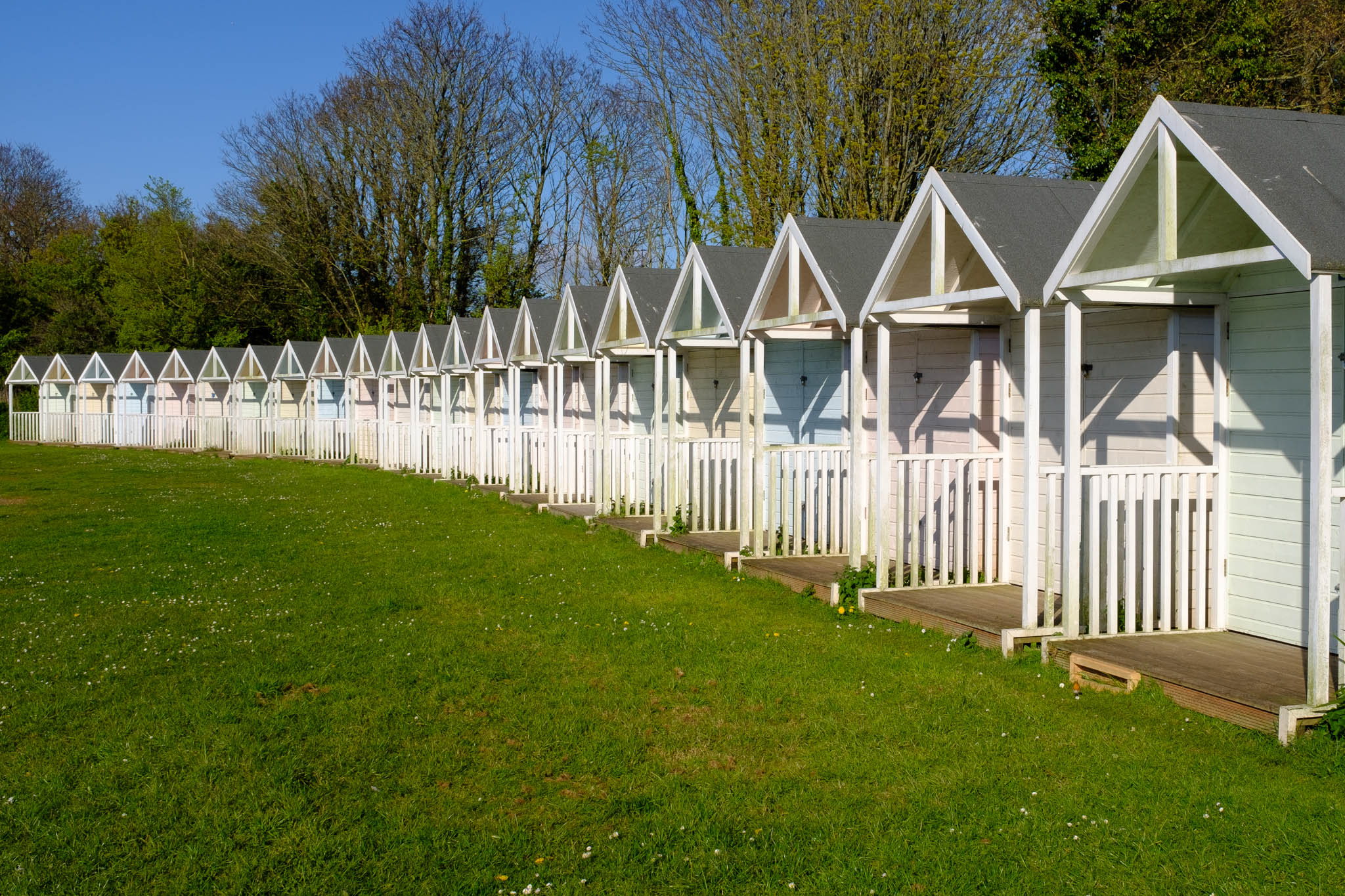 Beach Huts, Devon, England