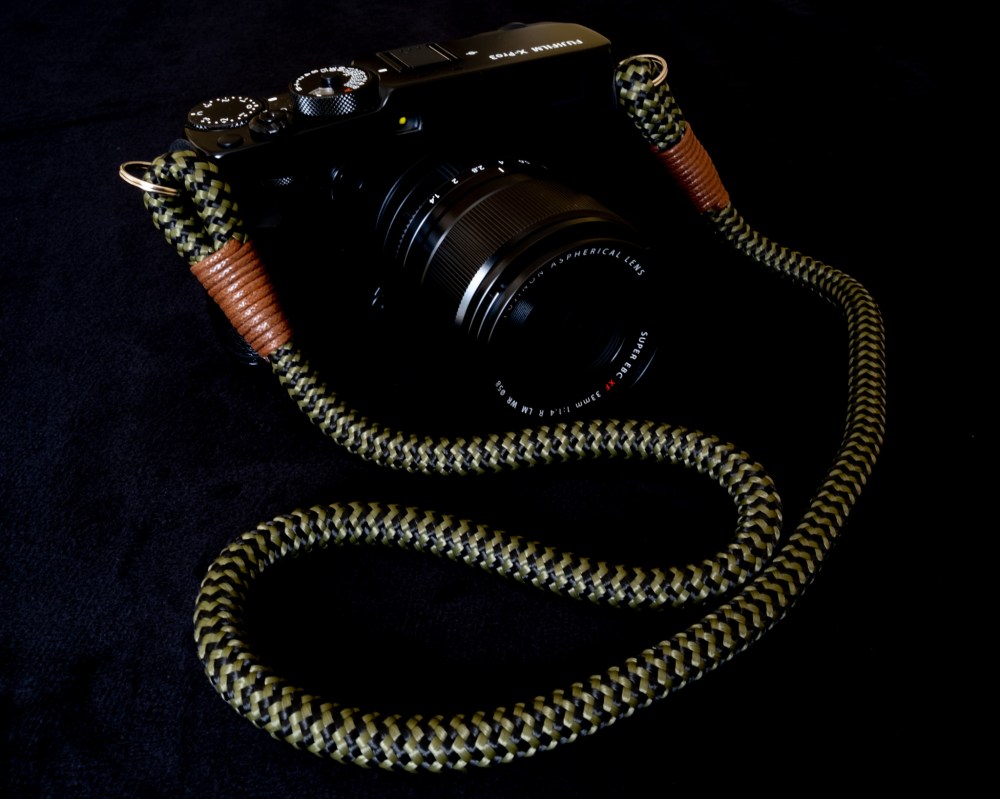Hyperion Black-Olive Acrylic Camera Strap with Fujifilm X-Pro3