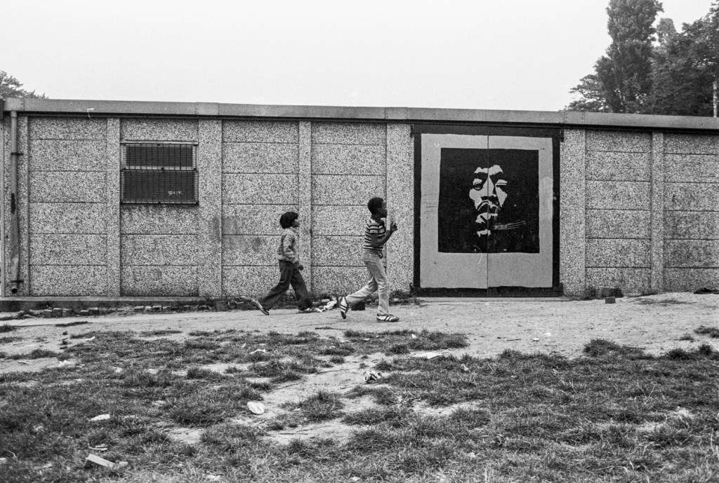 Kid's playing, Birmingham, 1979